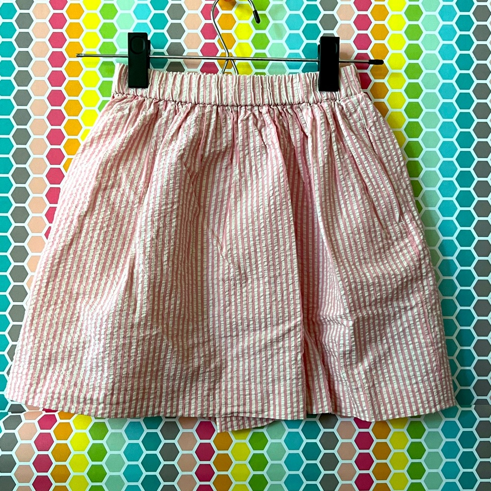 Girl's Crewcuts seersucker skirt size 10